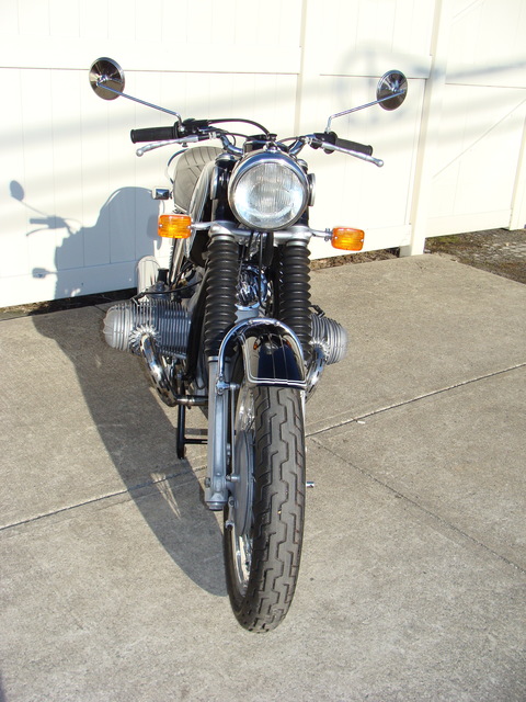 DSC02563 2999030 - 1973 BMW R75/5 LWB. BLACK. Large tank, Very clean & original, Matching Numbers. Hannigan Touring Fairing. New tires & much more!