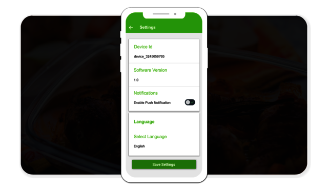 Settings Frescofud- Food delivery System For Restaurants