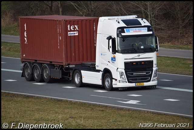 30-BRG-7 Volvo FH4 Wigle de Vries en ZN-BorderMake Rijdende auto's 2021