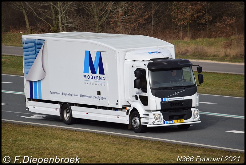 27-BHN-1 Volvo FL Moderna-BorderMaker - Rijdende auto's 2021