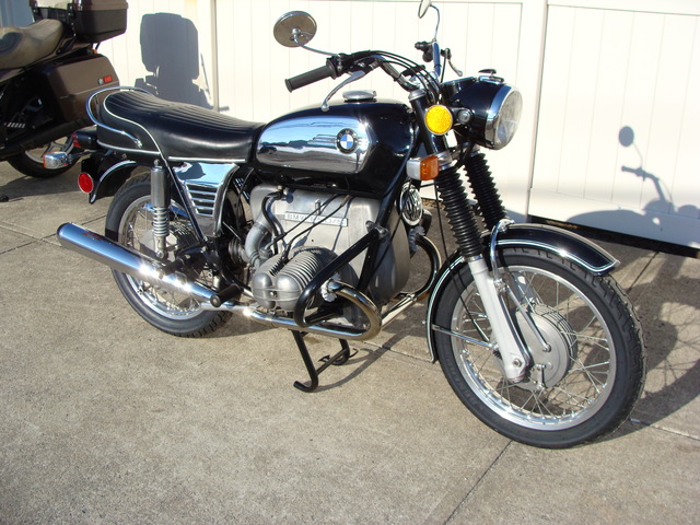 DSC02520 #2904219 1972 BMW R50/5 SWB, Black. â€œToasterâ€ Tank, 10K Service, Carburetors Rebuild, New Tires & Battery. 44,706 Miles