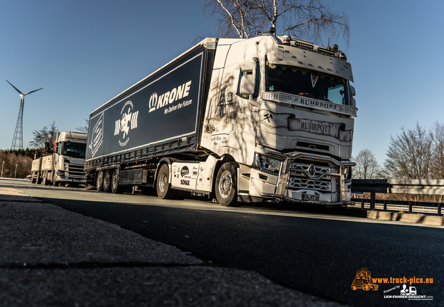 Trucks & Trucking 2021 MÃ¤rz, www Jenny von MAMU TRANS Witten auf Besuch im Siegerland an der RaststÃ¤tte Siegerland West #truckpicsfamily