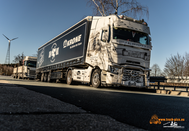 Trucks & Trucking 2021 März, www Jenny von MAMU TRANS Witten auf Besuch im Siegerland an der Raststätte Siegerland West #truckpicsfamily