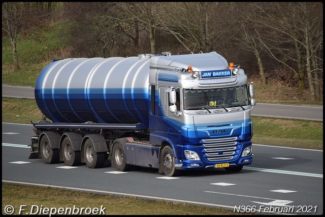 08-BLV-5 DAF 106 Jan Bakker-BorderMaker Rijdende auto's 2021