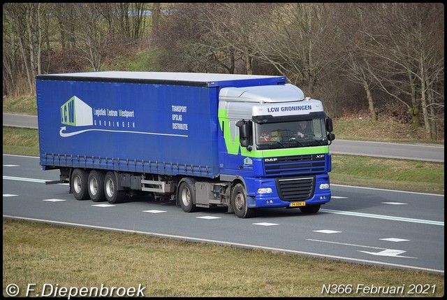 74-BBK-6 DAF 105 LCW-BorderMaker Rijdende auto's 2021