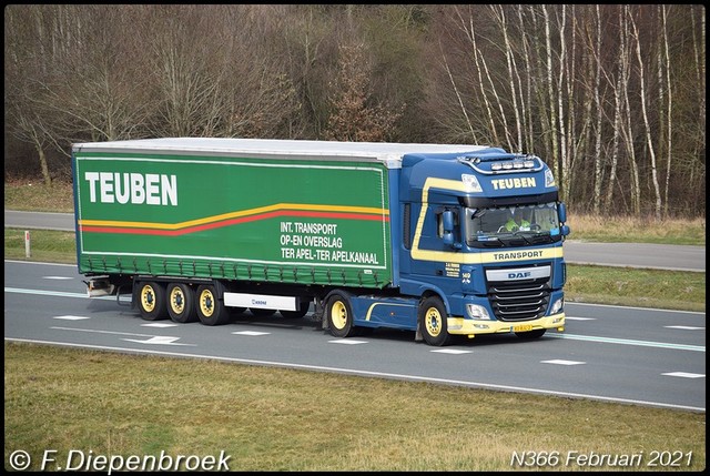 873-BJL-2 DAF 106 Teuben Tak-BorderMaker Rijdende auto's 2021