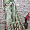 LWPS1D1SZ1010812 Green Digi... - Digital Printed Saree