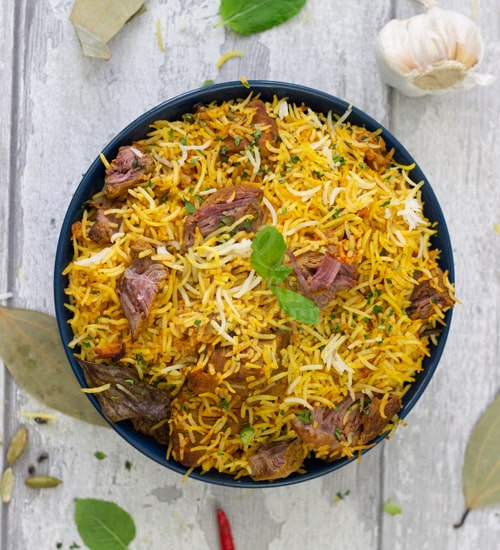 Lamb Biryani Indian Gourmet