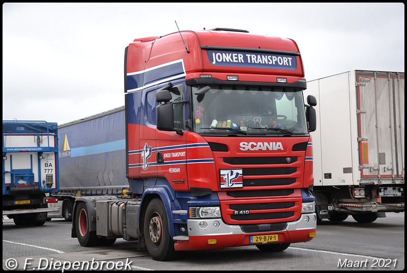 29-BJV-1 Scania R410 Jonker Transport-BorderMaker - 2021
