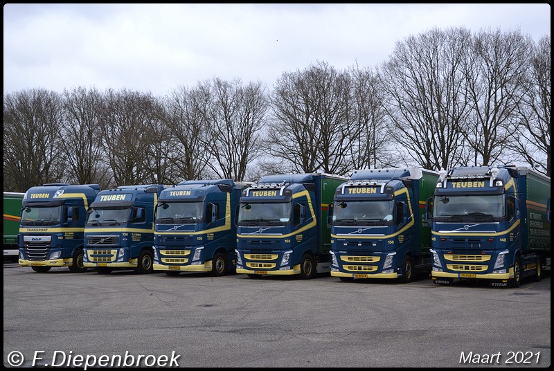 Teuben Line up Daf en volvos-BorderMaker - 2021