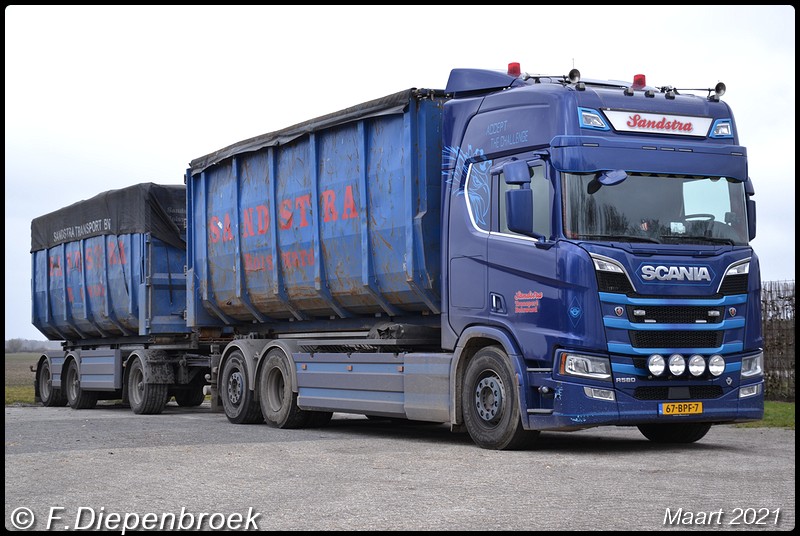 67-BPF-7 Scania R580 Sandstra Bolsward-BorderMaker - 2021