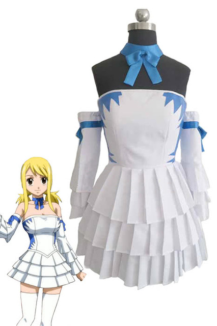 Fairy Tail Lucy Heartphilia Backless Cosplay Costu Anime Cosplay Costumes