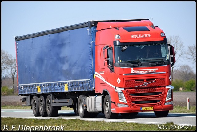 69-BDX-5 Volvo FH4 Vermeer Zeist-BorderMaker Rijdende auto's 2021