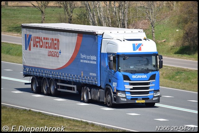 70-BJH-4 Scania R410 Versteijnen-BorderMaker Rijdende auto's 2021