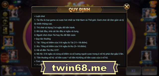 tai xiu twin68 Twin