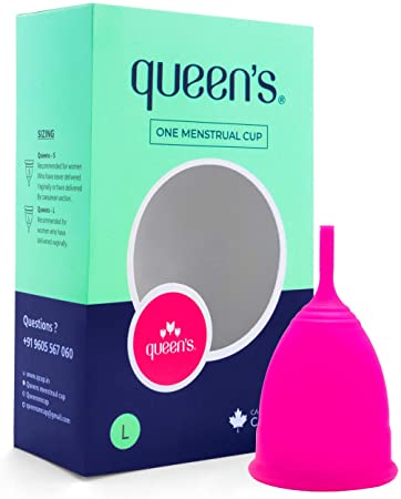 Queen Menstrual Cup in India Picture Box