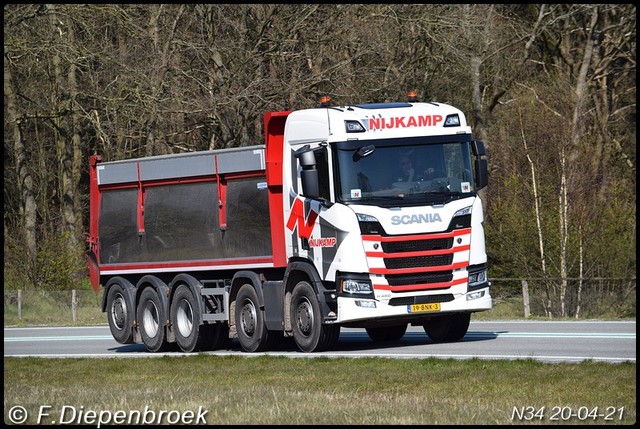 19-BNK-3 Scania R450 Nijkamp-BorderMaker Rijdende auto's 2021