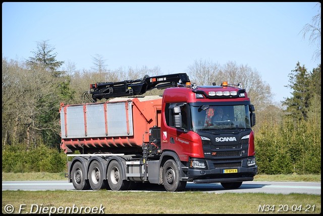 77-BPD-4 Scania G410XT E Hoogeveen - Emmen-BorderM Rijdende auto's 2021