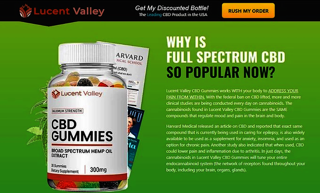 How Does Lucent Valley CBD Gummies Help The Body? Picture Box