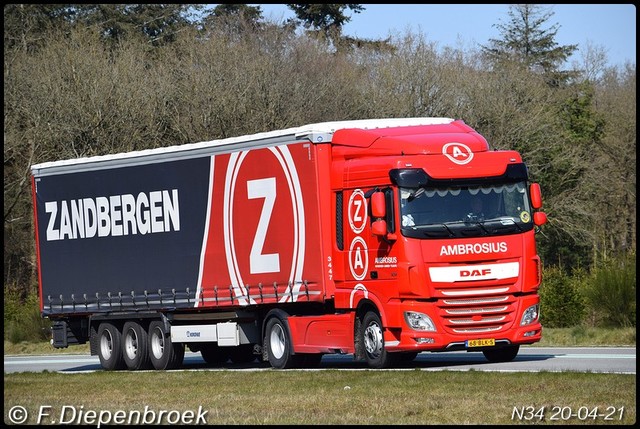 68-BLK-5 DAF 106 Ambrosius-BorderMaker Rijdende auto's 2021