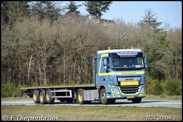 79-BRD-9 DAF 106 Interhaan transport-BorderMaker Rijdende auto's 2021