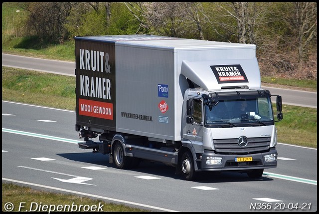 78-BLP-9 MB Atego kruit en Kramer-BorderMaker Rijdende auto's 2021