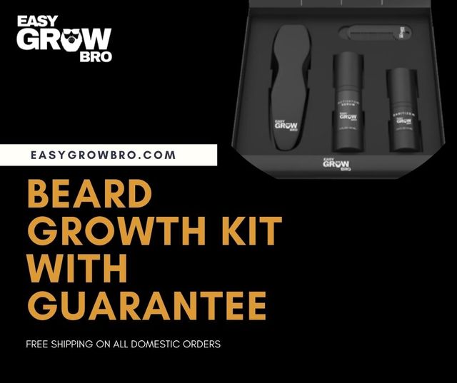 Beard Growth Kit with Guarantee Easy Grow Bro