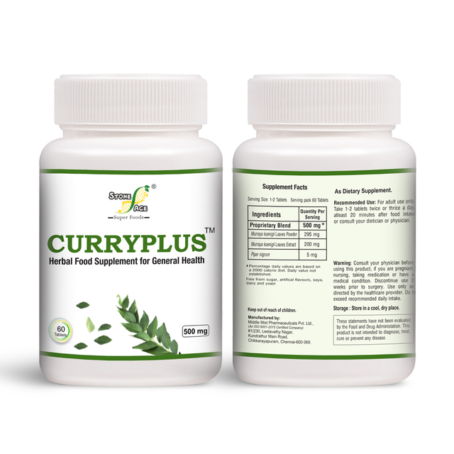 Curryplus health supplement tablet Natural Herbal Food Supplements in India