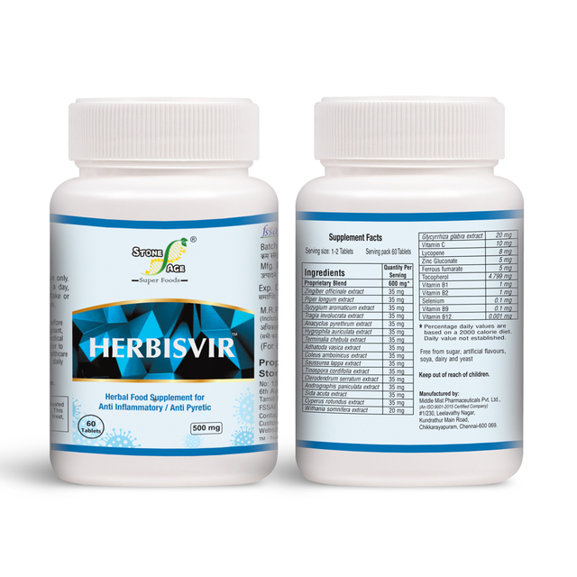 HERBISVIR Herbal Supplement for Anti Inflammatory  Natural Herbal Food Supplements in India