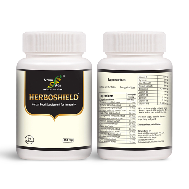 HERBOSHEILD Herbal  Supplement for Immunity Boost  Natural Herbal Food Supplements in India