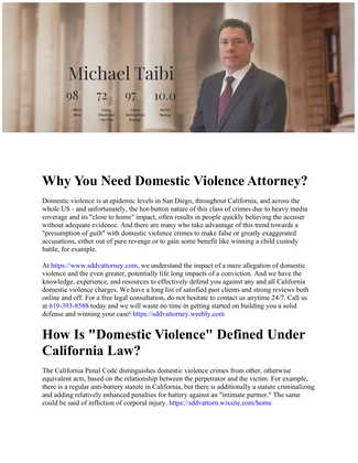 Domestic Violence Attorney - Anonymous
