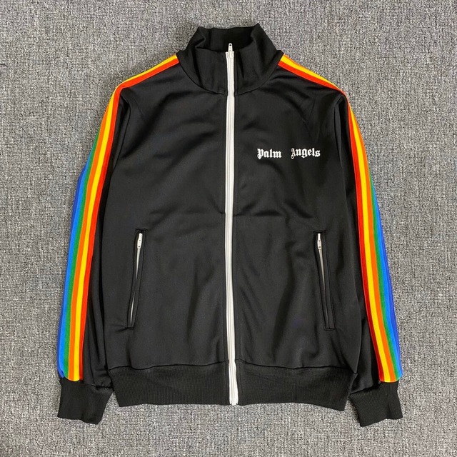 BLACK palm-angels-rainbow-stripe-men-women-lov var pic