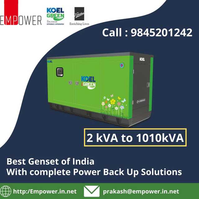 Generator with power Backup empower