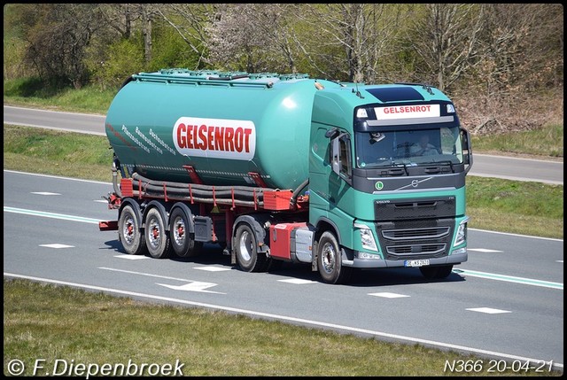 GE KS 2828 Volvo FH4 Gelsenrot-BorderMaker Rijdende auto's 2021