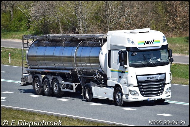 ST AW 445 DAF 106 ASW Transport-BorderMaker Rijdende auto's 2021