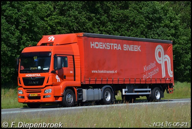 8-BPL-1 MAN Hoekstra Sneek-BorderMaker Rijdende auto's 2021