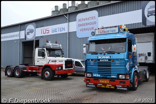 Scania T142 van Heusden en 143 Tos-BorderMaker 2021