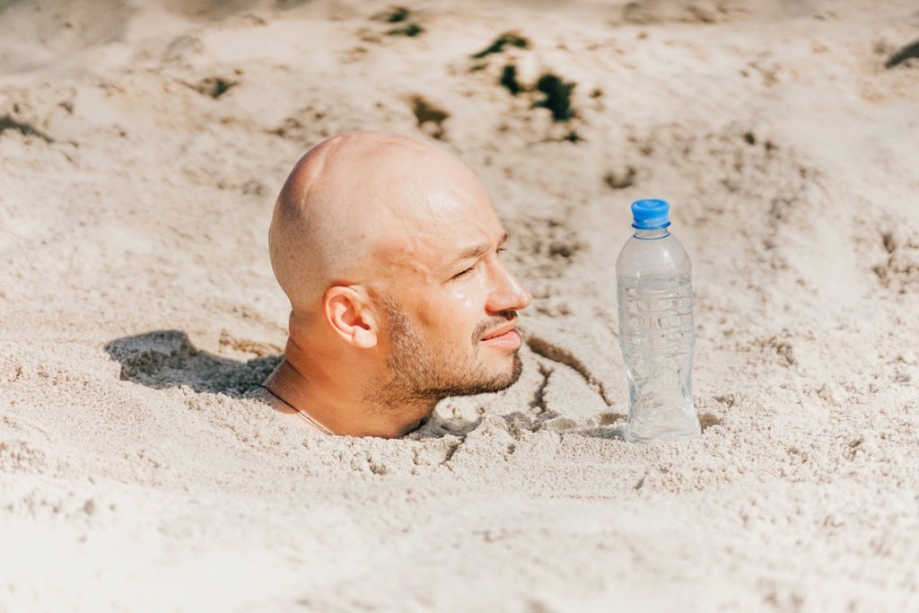 man-head-buried Picture Box