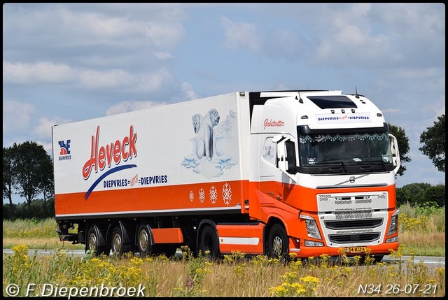 53-BJZ-6 Volvo FH4 Heveck-BorderMaker Rijdende auto's 2021