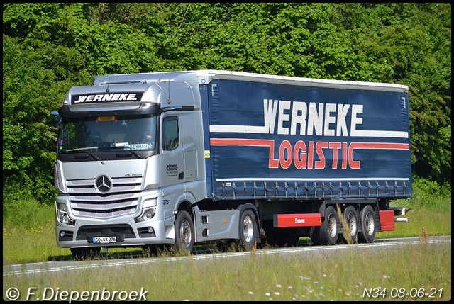 SO WX 276 MB MP4 Werneke Logistic-BorderMaker Rijdende auto's 2021