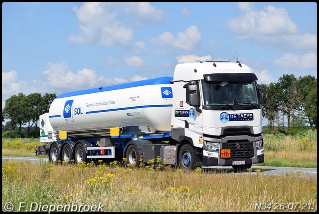 1 GUJ 926 Renault T de Taeye-BorderMaker Rijdende auto's 2021