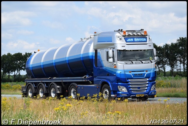 18-BLN-9 DAF 106 Jan Bakker-BorderMaker Rijdende auto's 2021