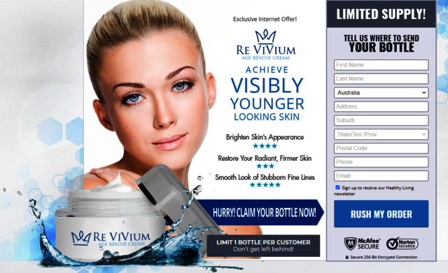 Re Vivium Cream Australia Reviews- Anti Aging Skin Picture Box