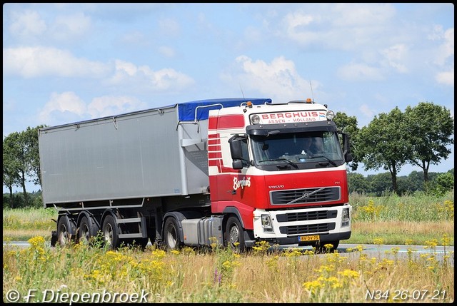 BV-DV-75 Volvo FH Berghuis-BorderMaker Rijdende auto's 2021