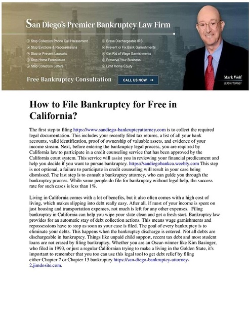 San Diego Bankruptcy Attorney Picture Box