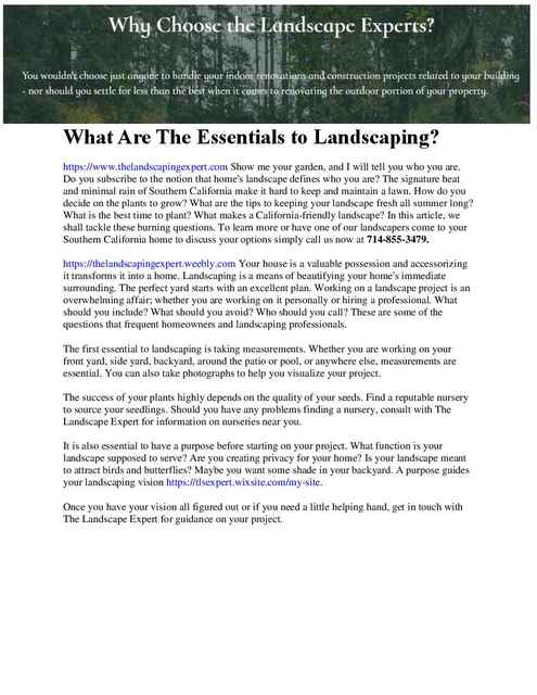 The Landscape Expert Picture Box
