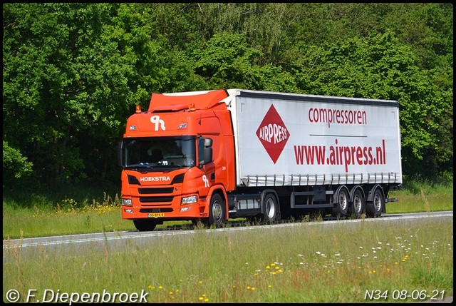 55-BPK-8 Scania P370 Hoekstra-BorderMaker Rijdende auto's 2021