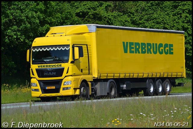 82-BDJ-1 MAN TGX Verbrugge-BorderMaker Rijdende auto's 2021