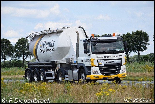 30-BRD-2 DAF Cf Remix-BorderMaker Rijdende auto's 2021