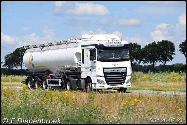 32-BLP-7 DAF 106 De hoop en Blom-BorderMaker Rijdende auto's 2021